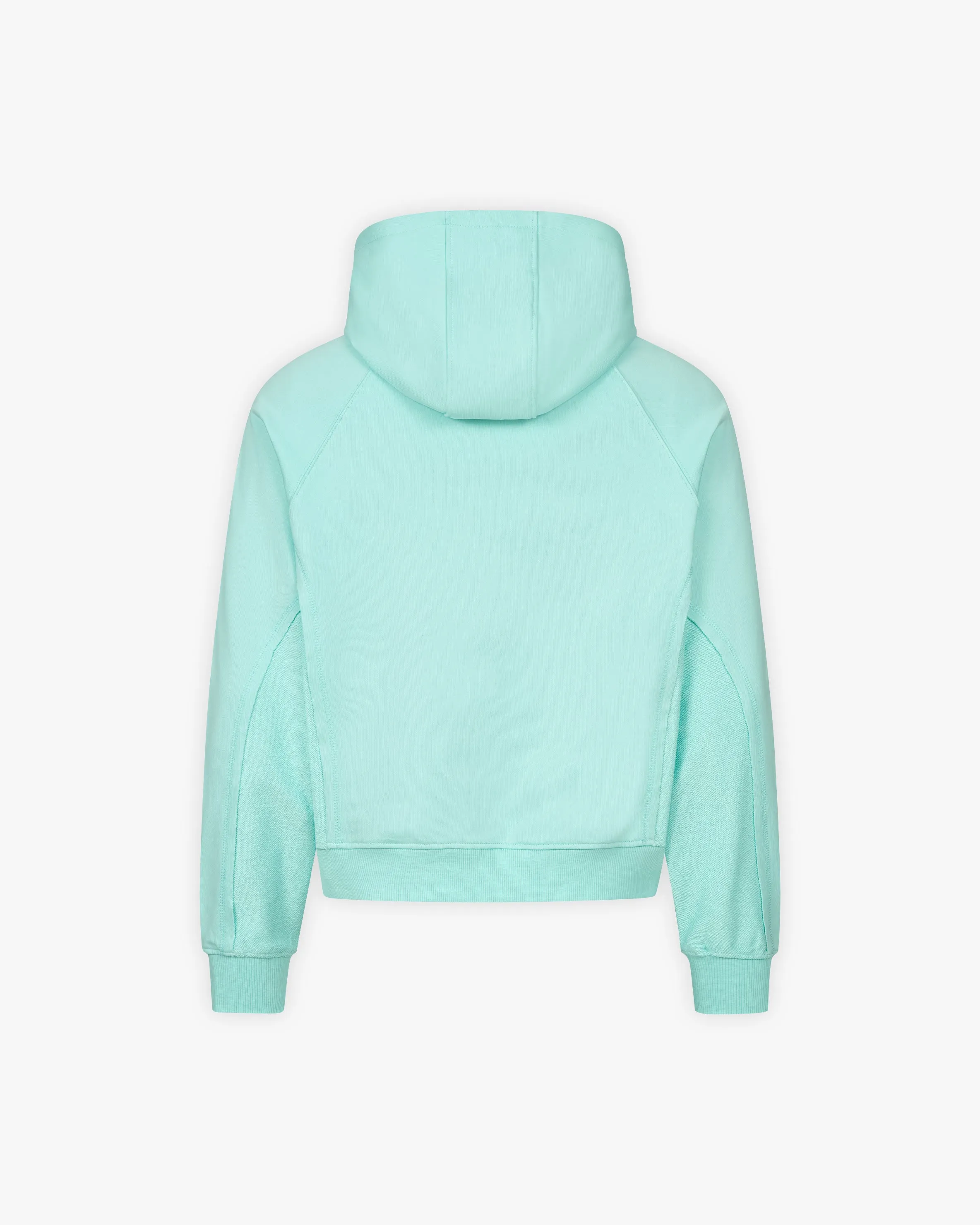 INSIDE OUT ZIP HOODIE TURQUOISE sold by vicinity product image thumbnail 3