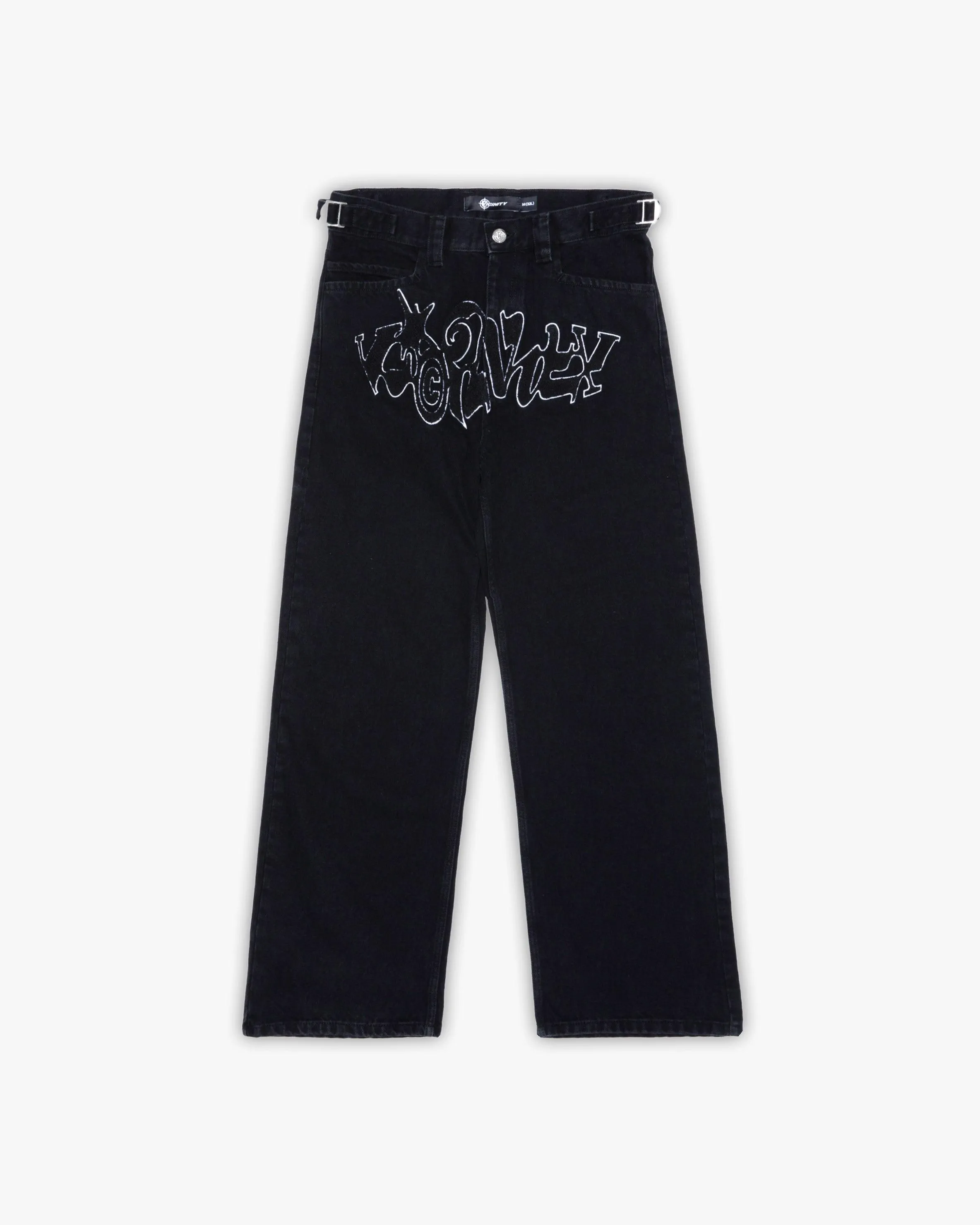 CHENILLE HAVOC DENIM BLACK / WHITE sold by vicinity