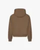 INSIDE OUT ZIP HOODIE CHOCOLATE BROWN sold by vicinity