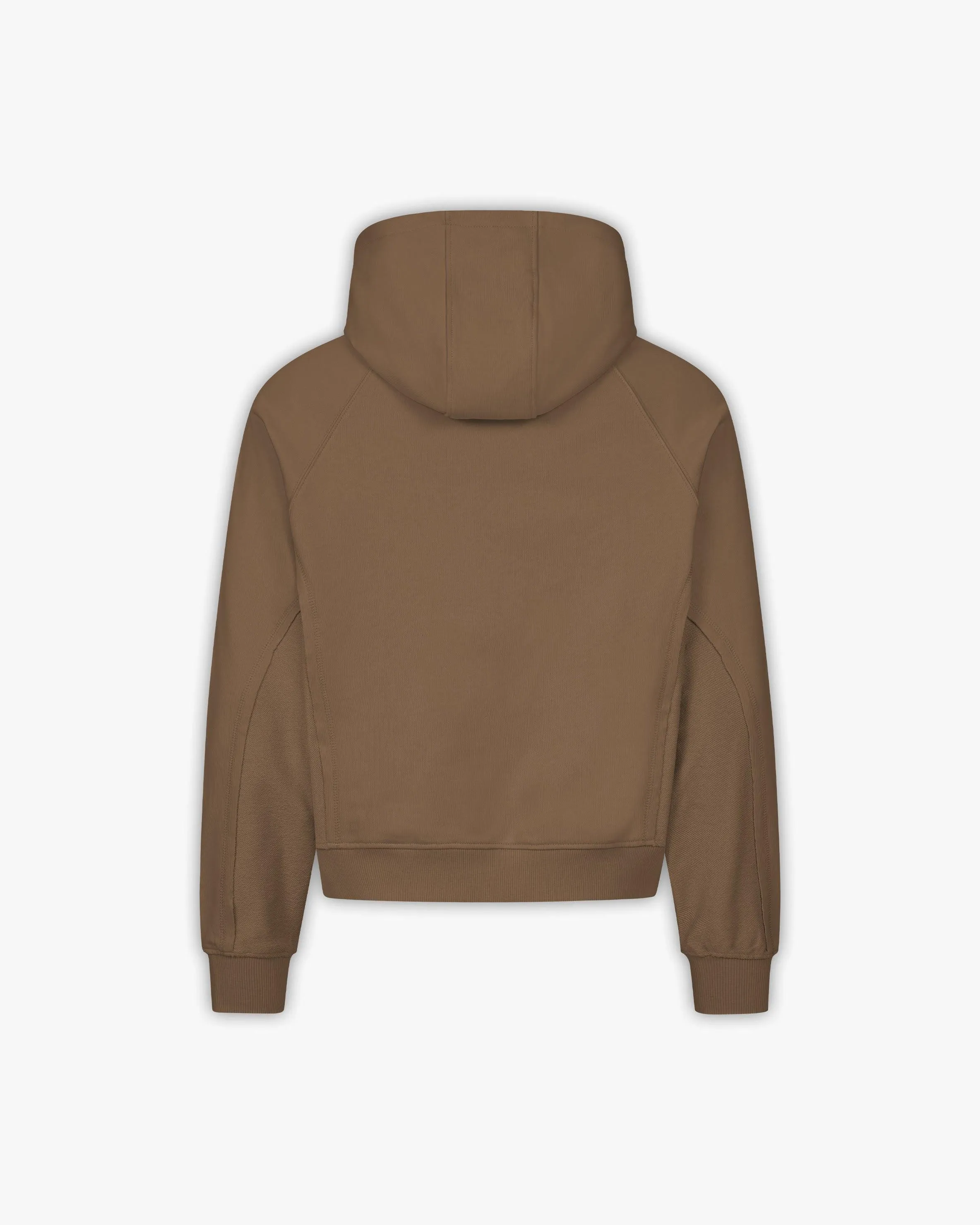 INSIDE OUT ZIP HOODIE CHOCOLATE BROWN sold by vicinity product image thumbnail 3