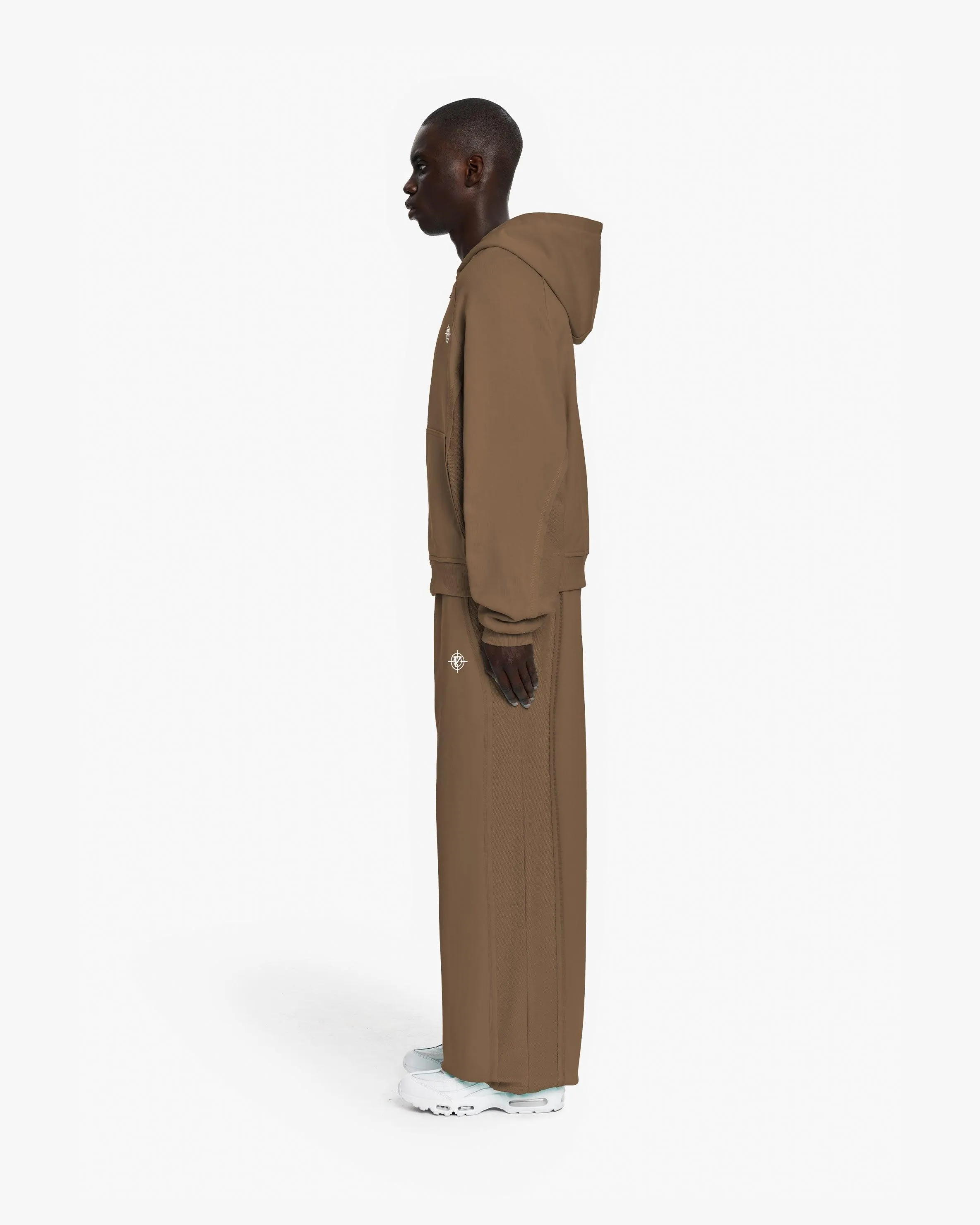 INSIDE OUT ZIP HOODIE CHOCOLATE BROWN sold by vicinity product image thumbnail 5