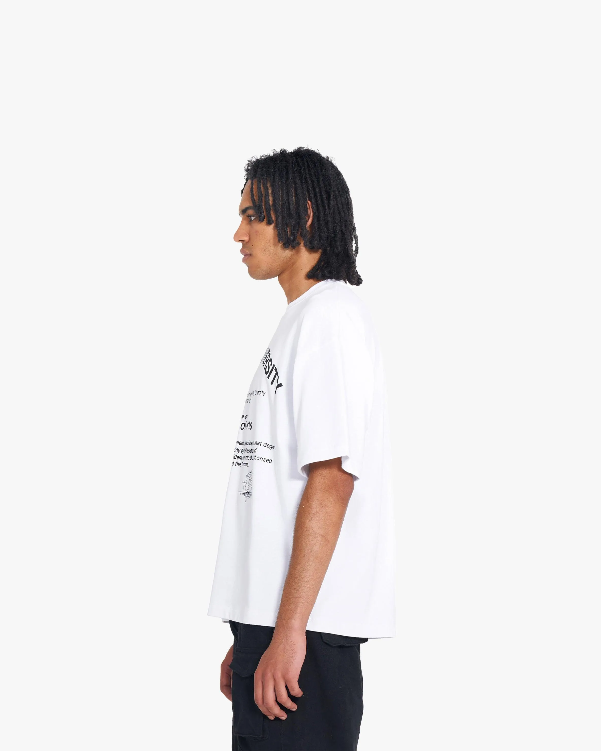 UNIVERSITY TEE WHITE sold by vicinity product image thumbnail 4