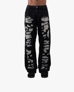 DISTRESSED DENIM BLACK sold by vicinity