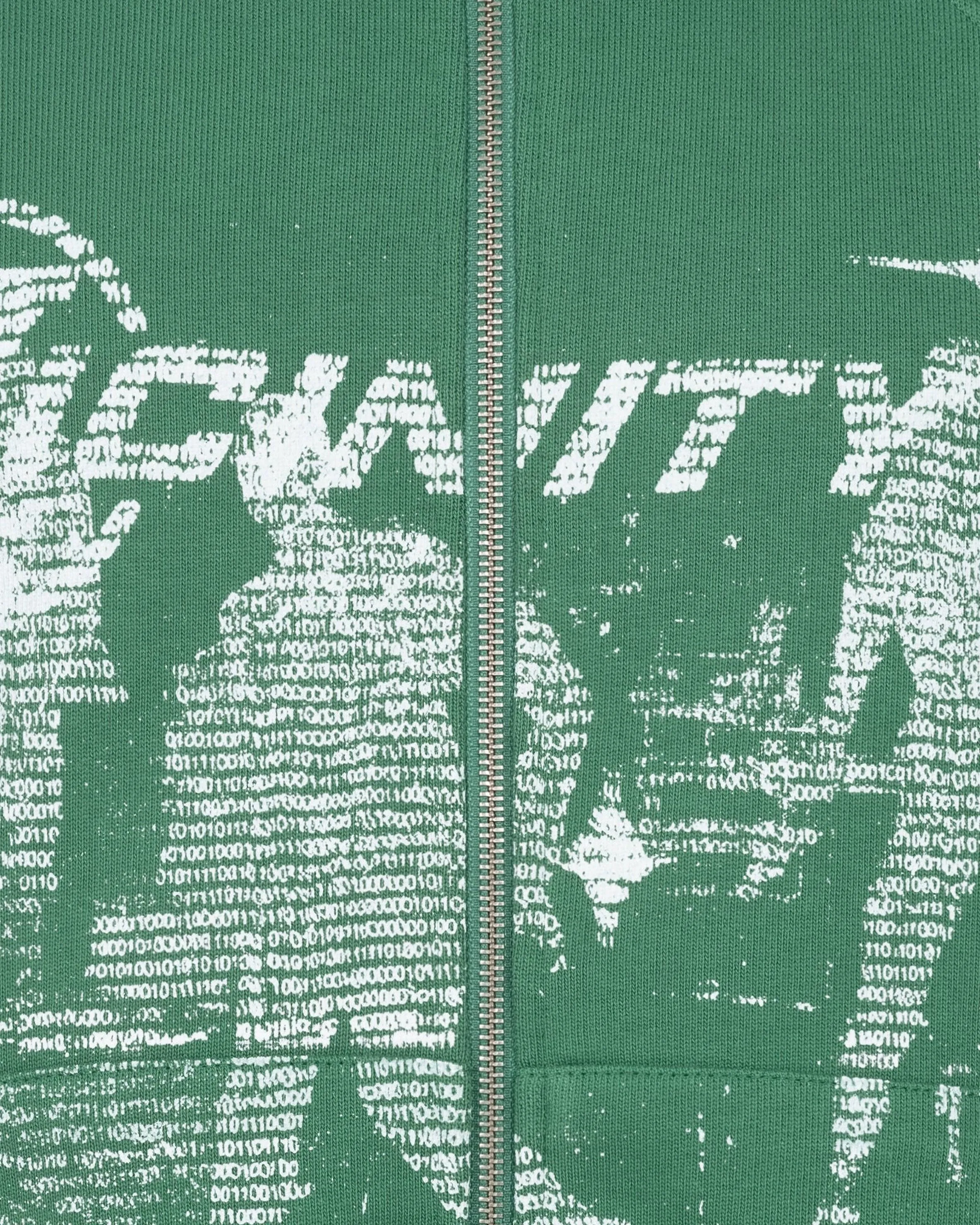 BINARY ZIP HOODIE GREEN sold by vicinity product image thumbnail 3