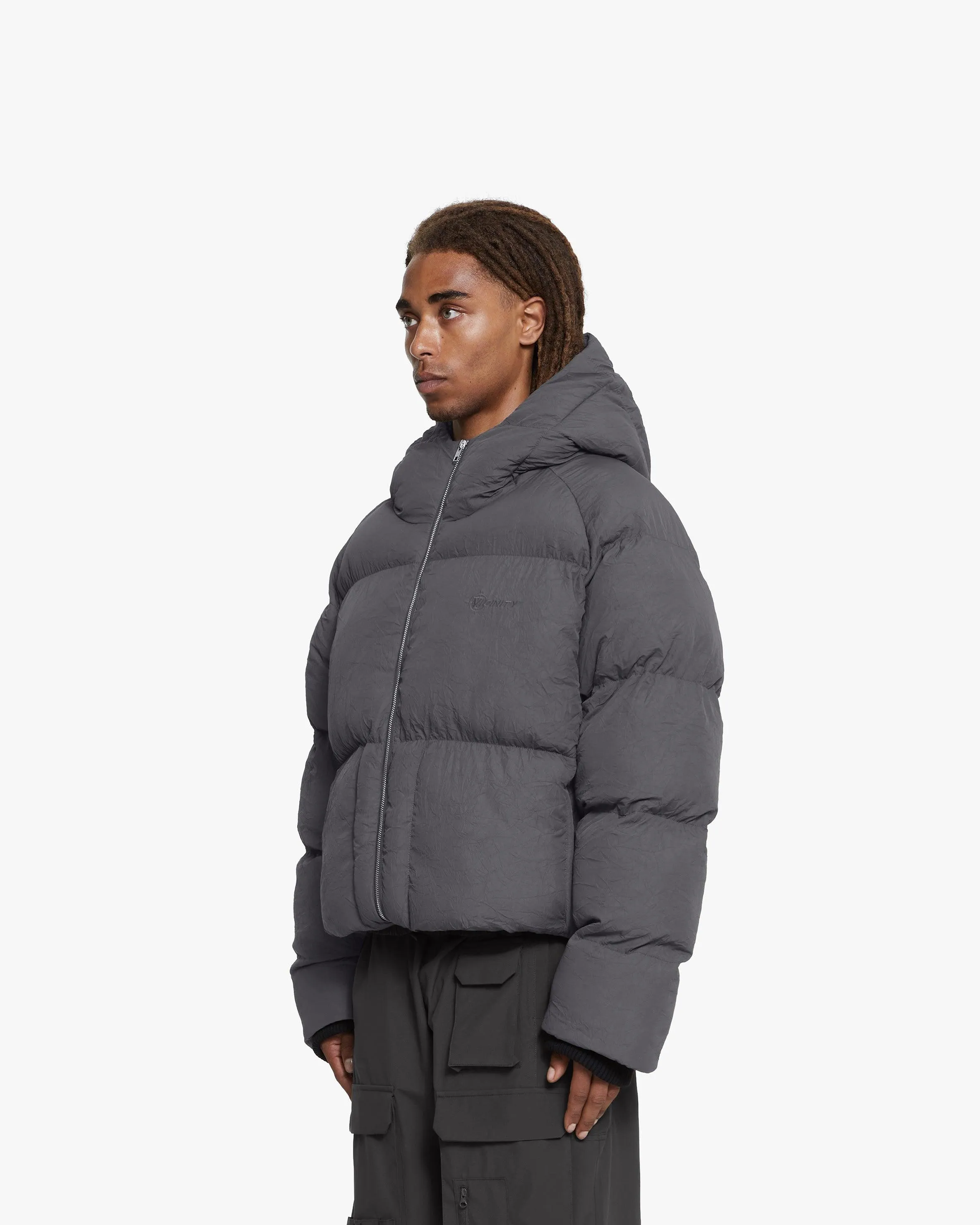 PUFFER JACKET DARK GREY sold by vicinity product image thumbnail 4