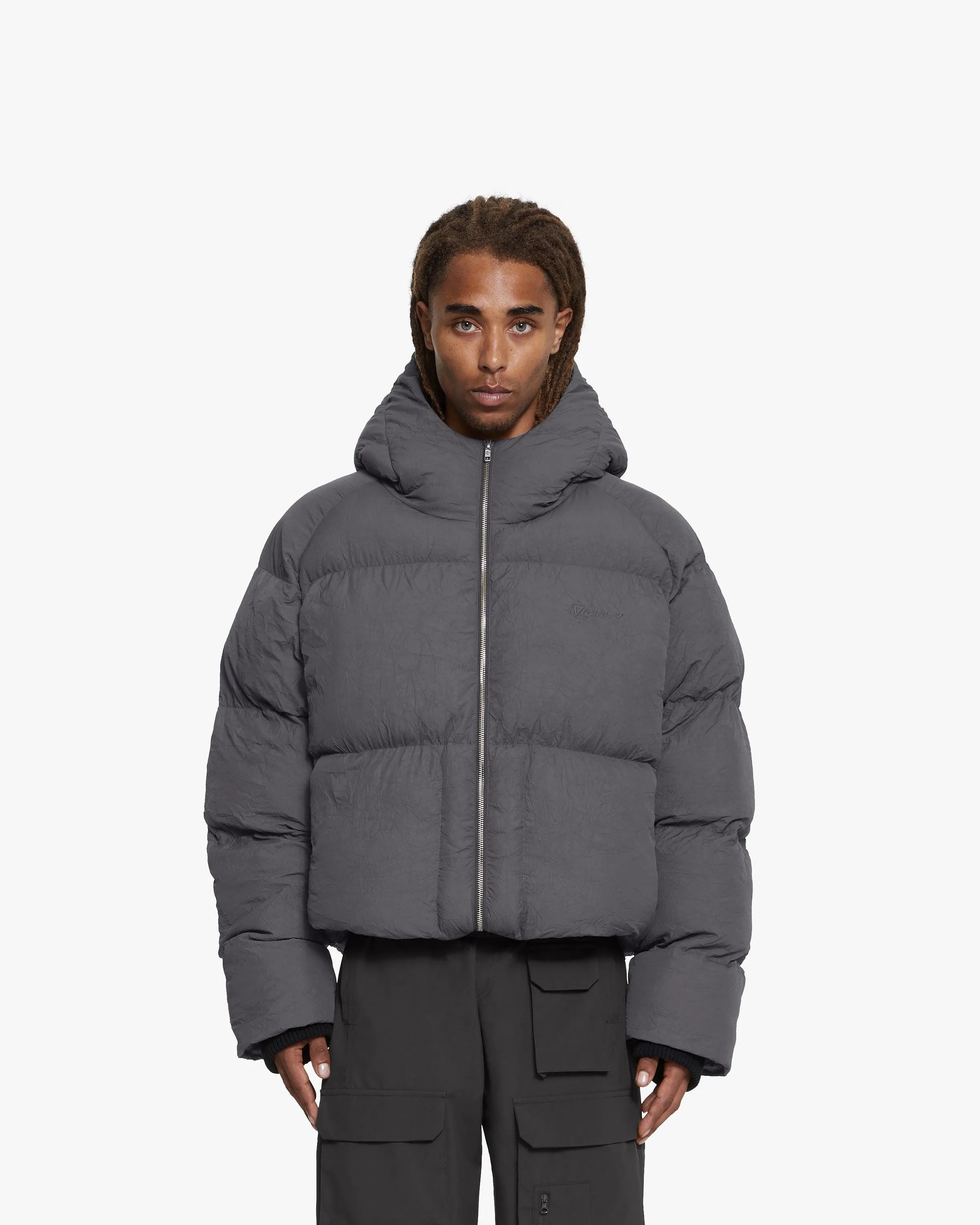 PUFFER JACKET DARK GREY sold by vicinity product image thumbnail 2