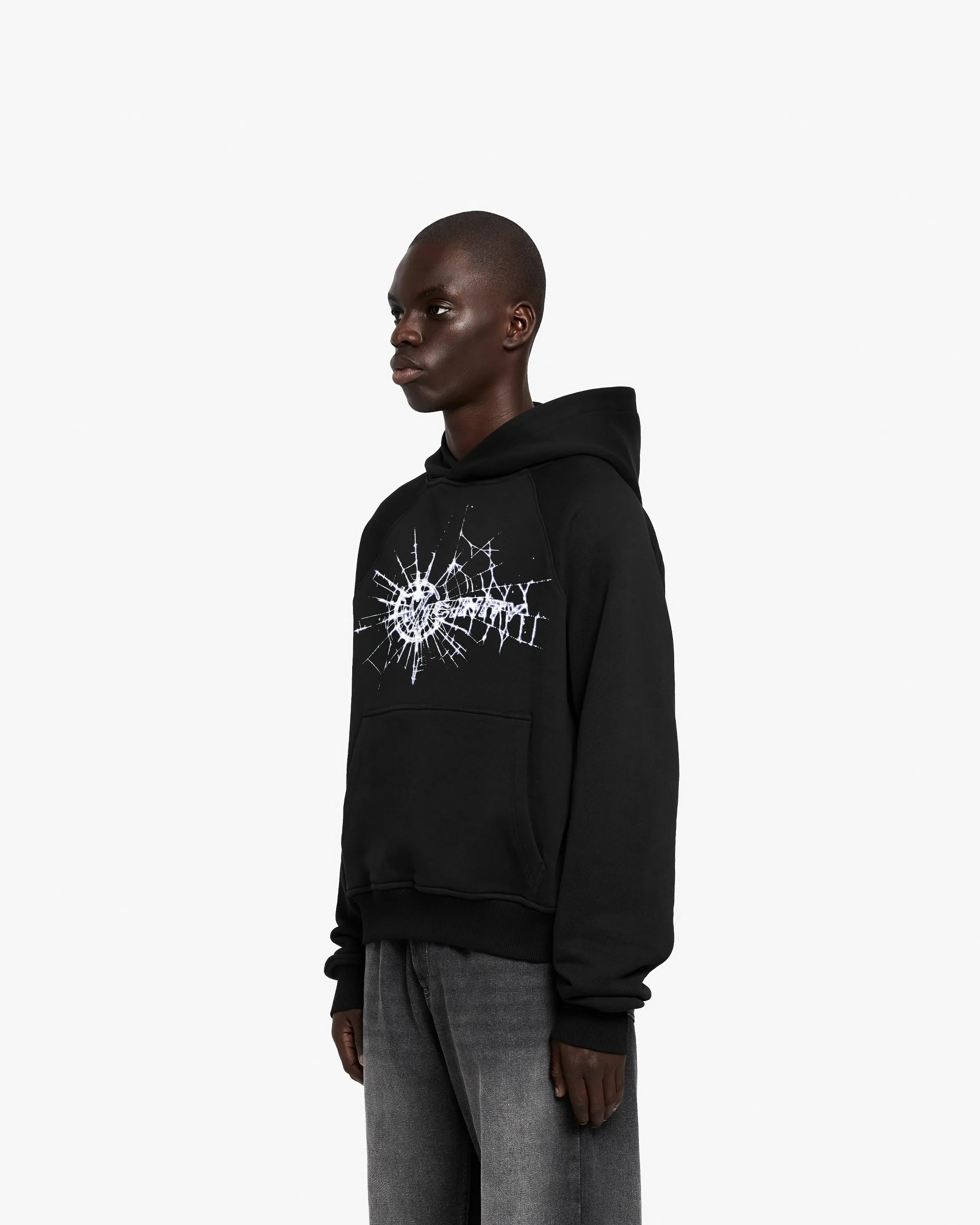 WEB LOGO HOODIE BLACK sold by vicinity product image thumbnail 4