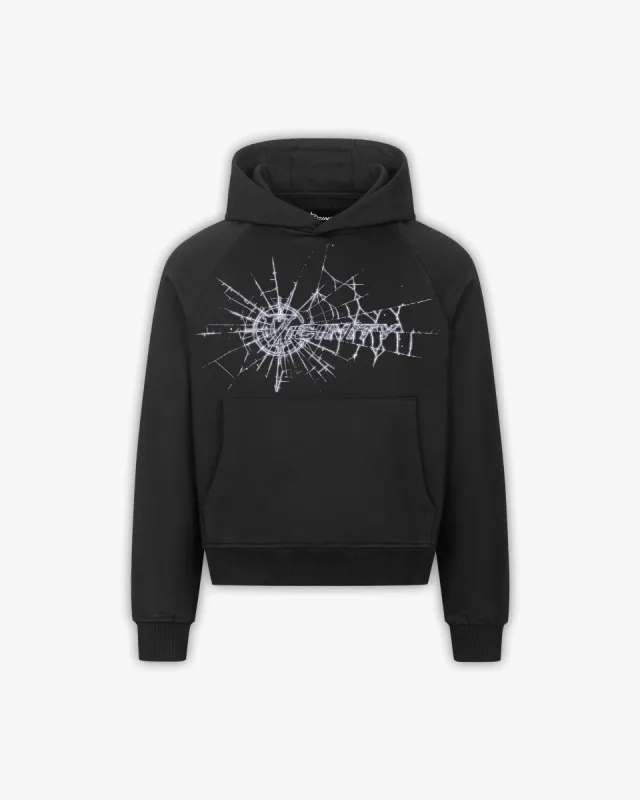 WEB LOGO HOODIE BLACK sold by vicinity
