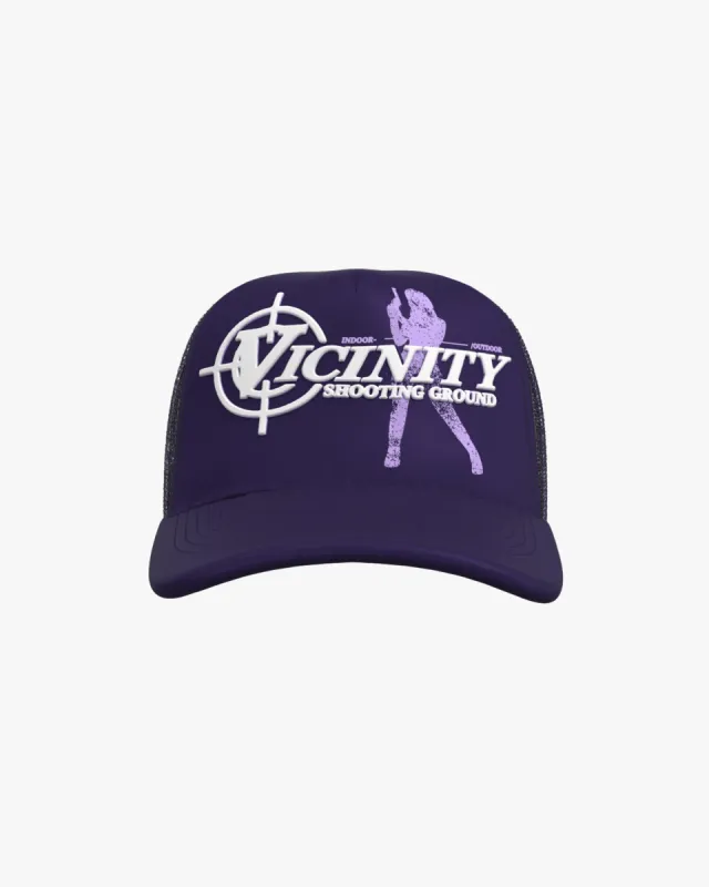 SHOOTING GROUND TRUCKER CAP PURPLE sold by vicinity