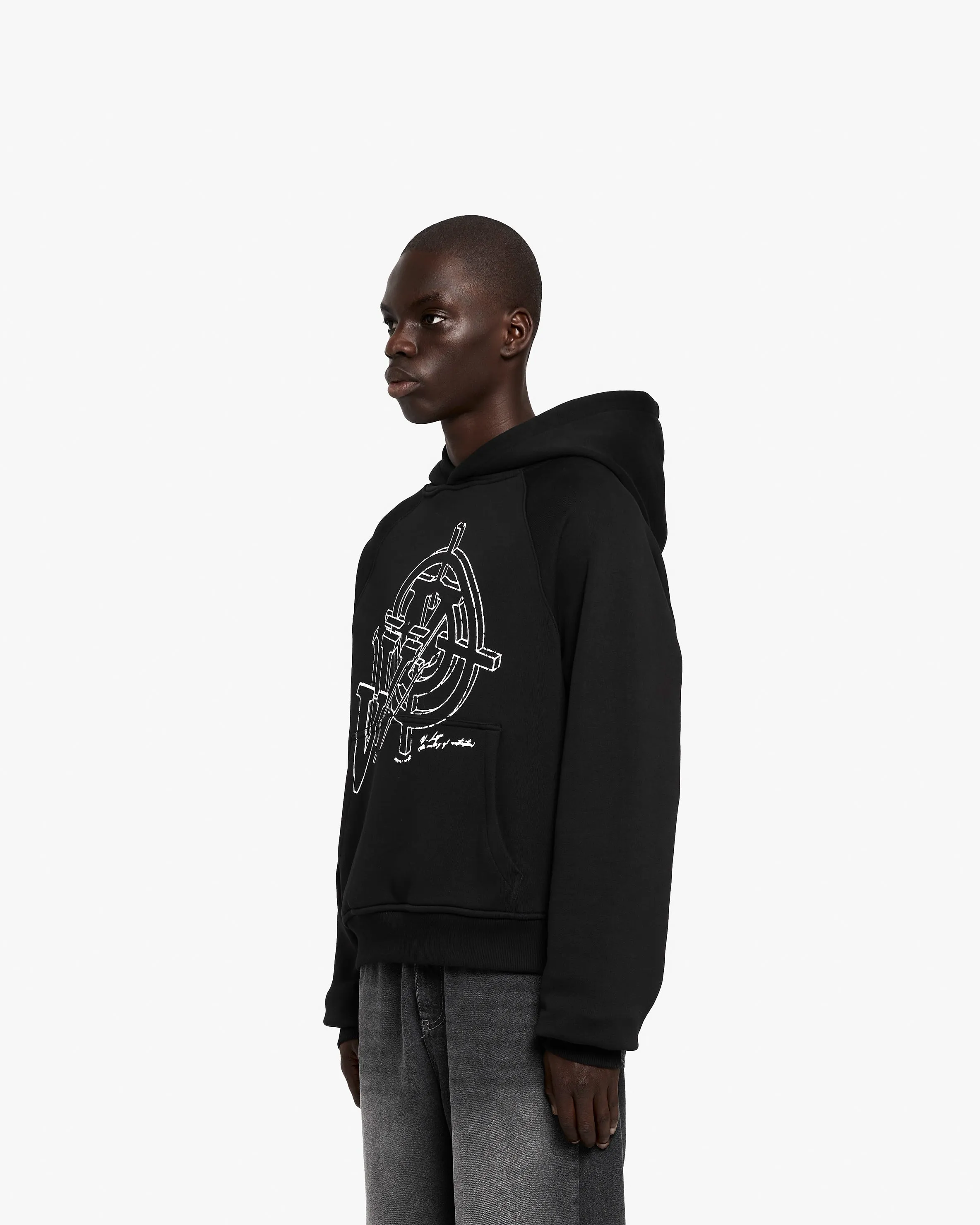 CONSTRUCTION LOGO HOODIE BLACK sold by vicinity product image thumbnail 4