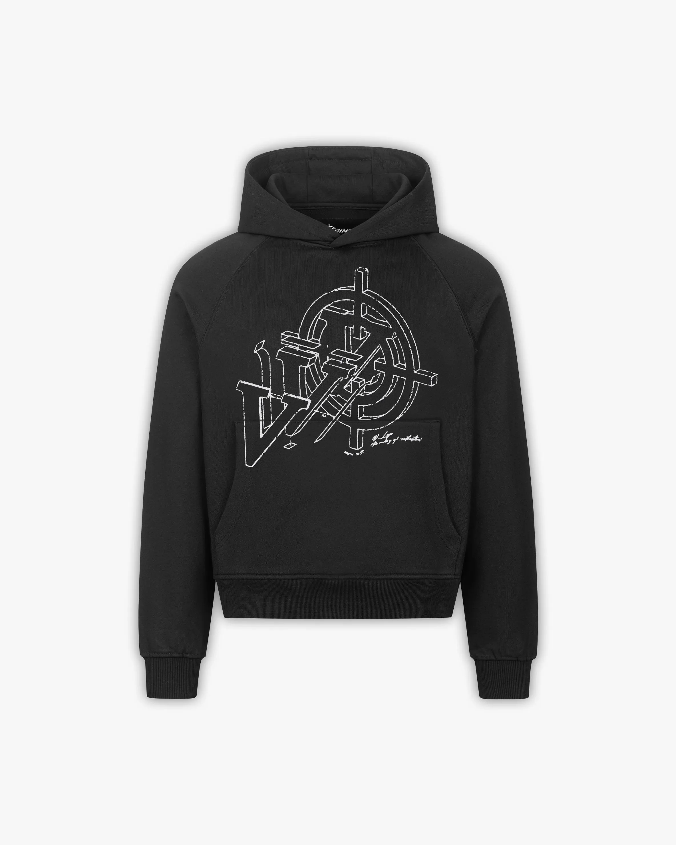 CONSTRUCTION LOGO HOODIE BLACK sold by vicinity