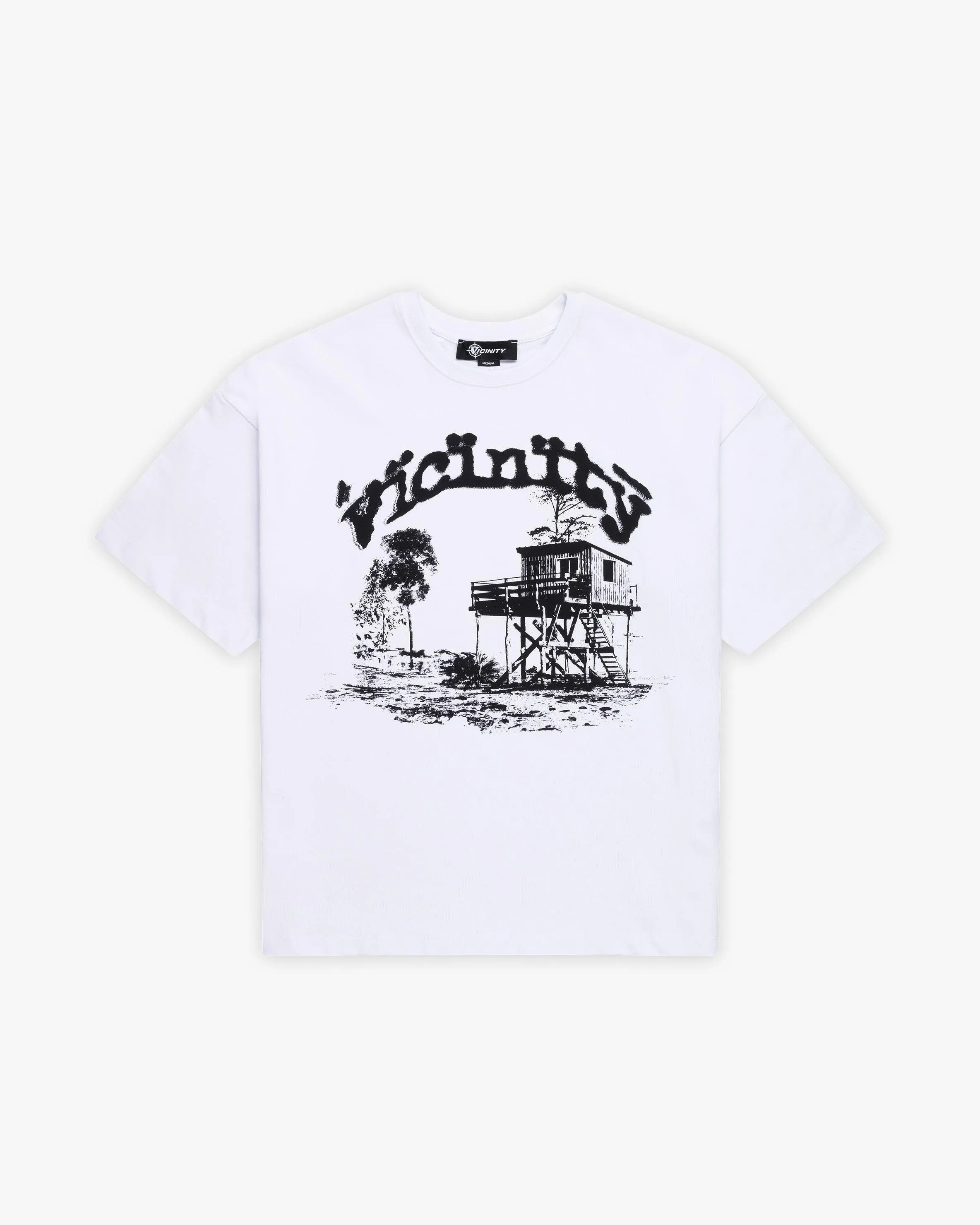 SHOOTING HOUSE TEE WHITE sold by vicinity
