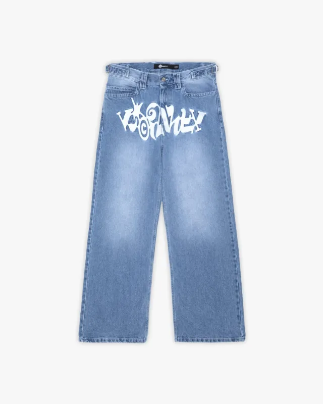 HAVOC DENIM LIGHT BLUE / WHITE made by vicinity