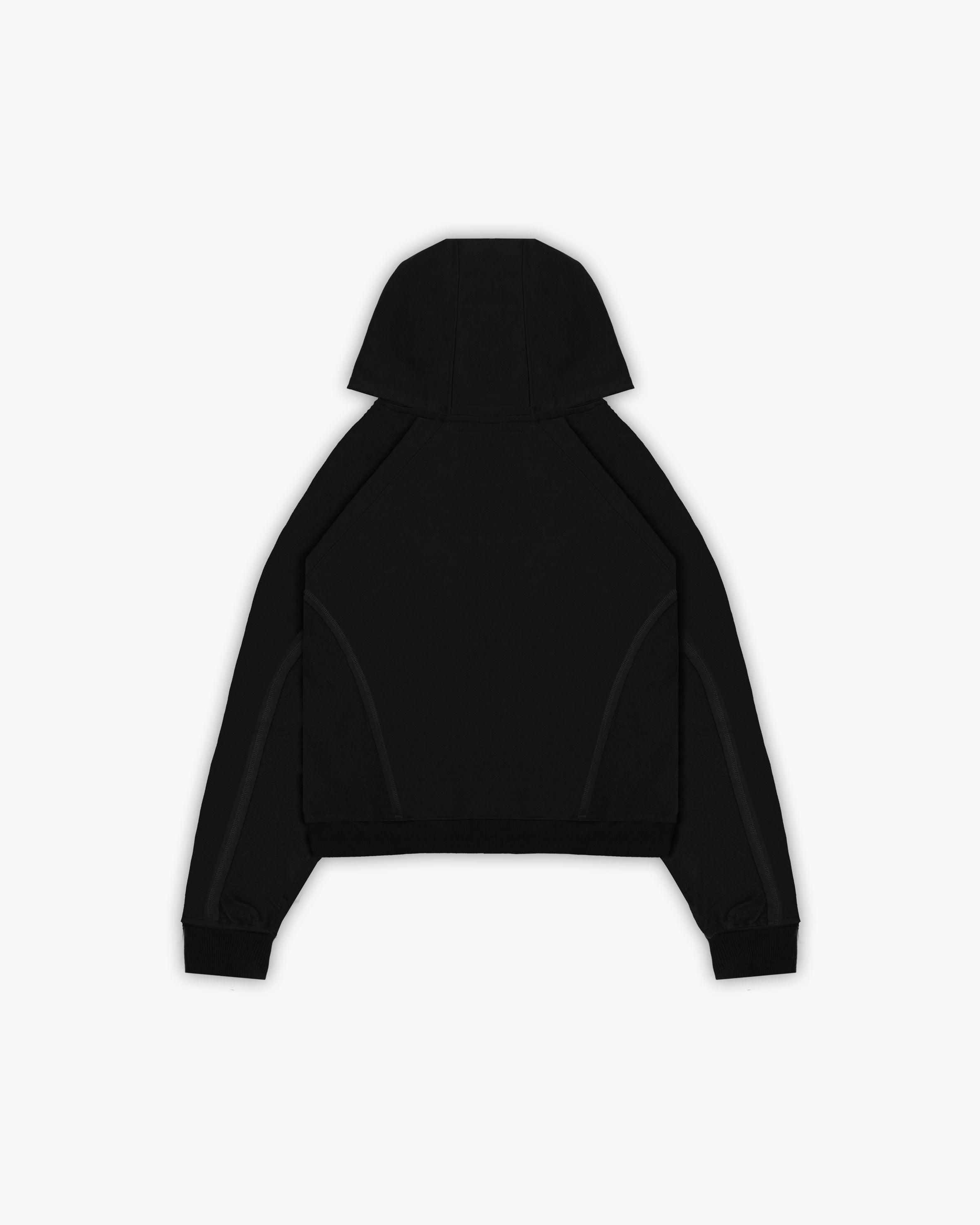 INSIDE OUT ZIP HOODIE BLACK sold by vicinity product image thumbnail 2