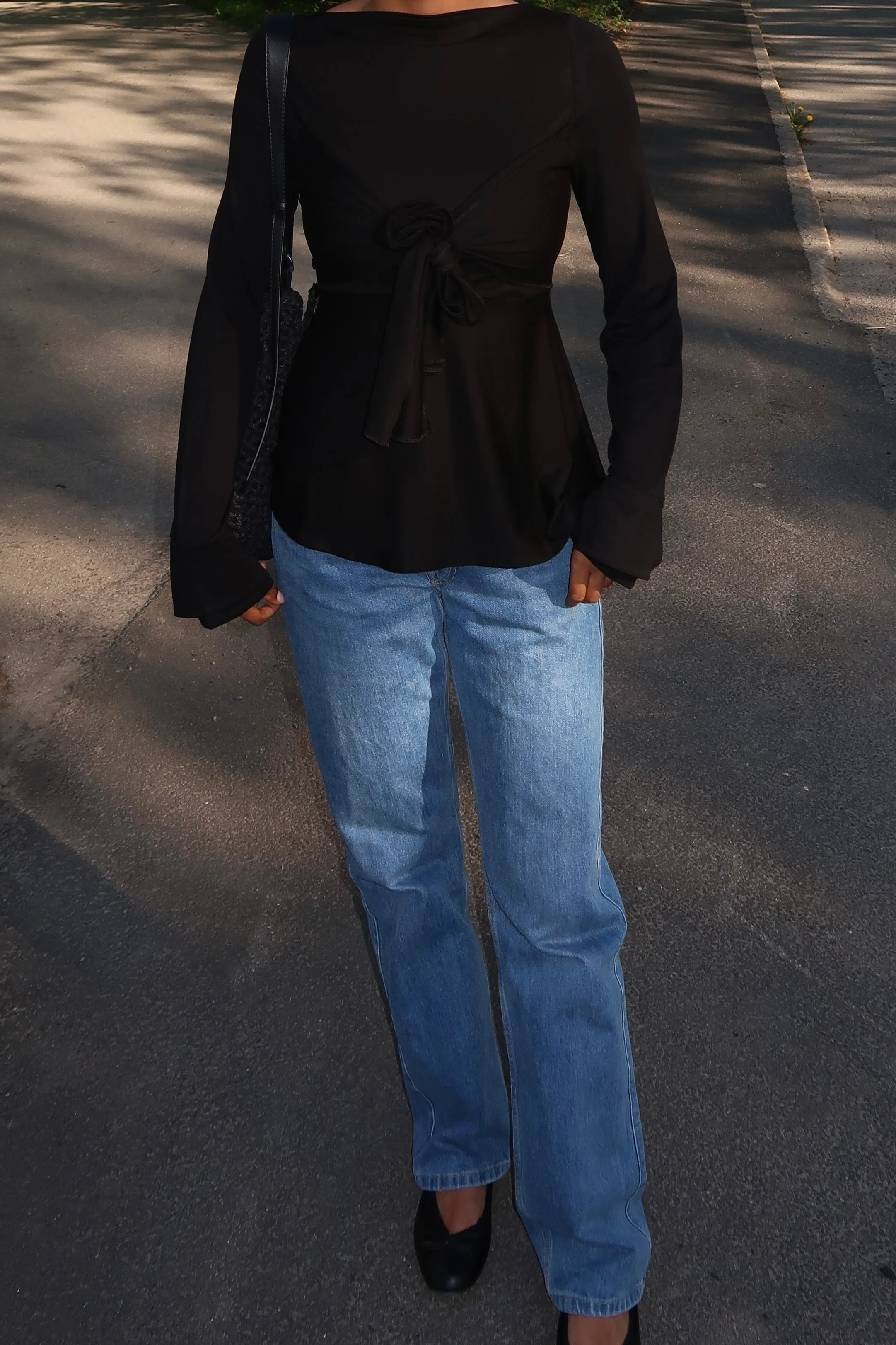 Zerah Wrap Boat Neck Blouse sold by liatz product image thumbnail 3