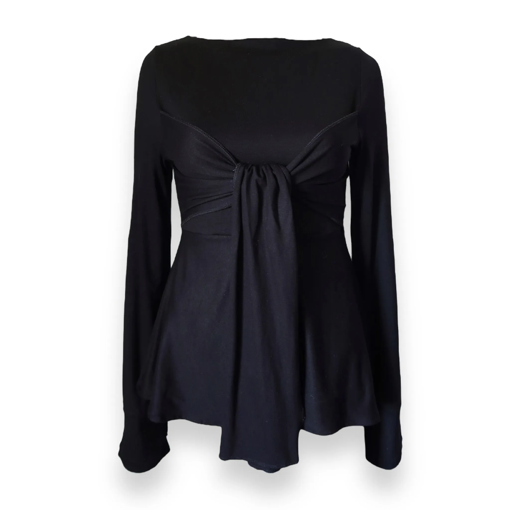 Zerah Wrap Boat Neck Blouse sold by liatz