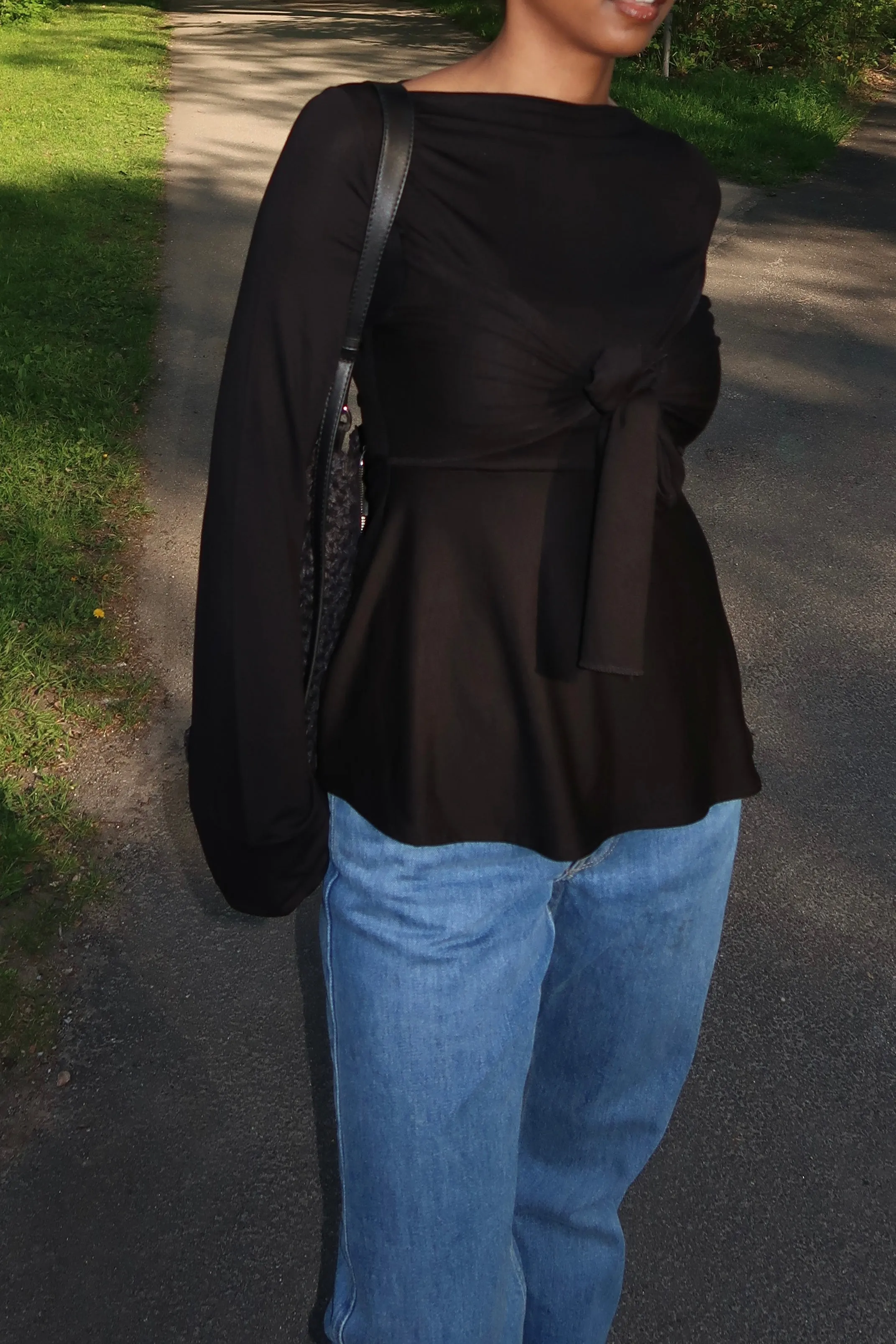 Zerah Wrap Boat Neck Blouse sold by liatz product image thumbnail 5