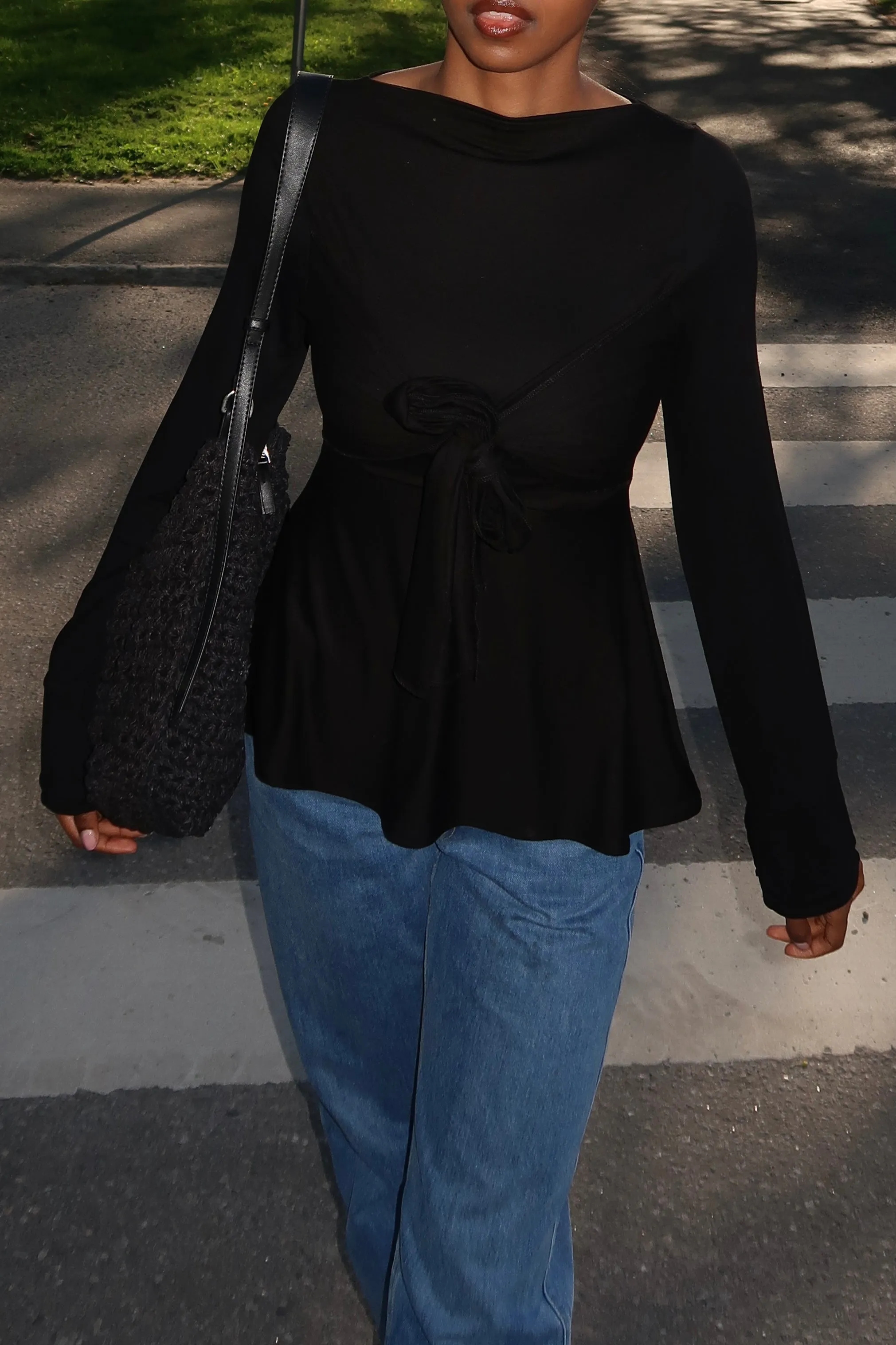 Zerah Wrap Boat Neck Blouse sold by liatz product image thumbnail 4