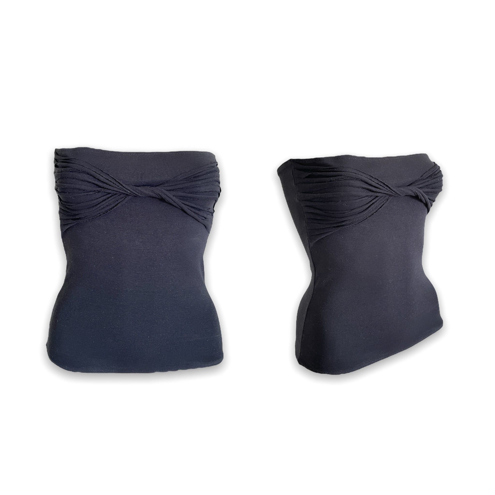 Swirl Tube Top Black sold by liatz