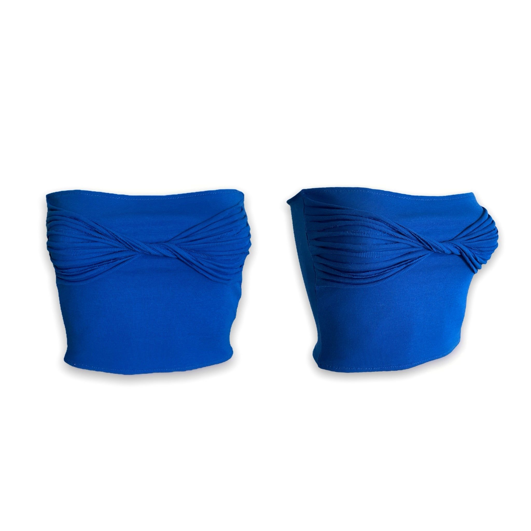 Swirl Tube Top Royal Blue sold by liatz