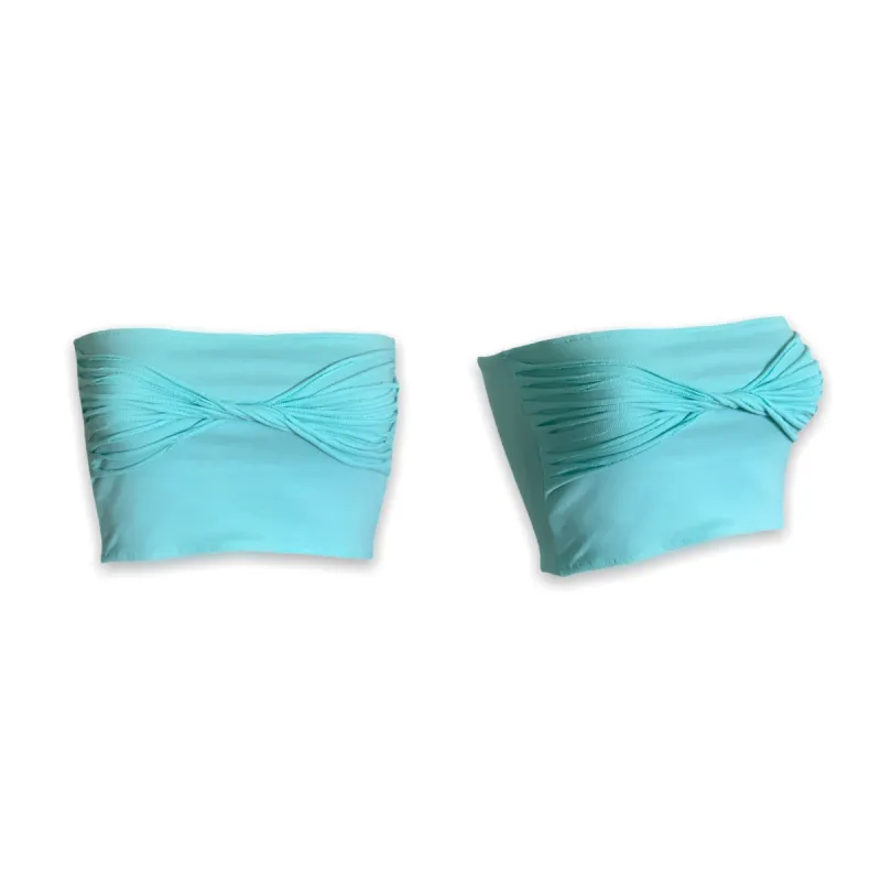Swirl Tube Top Mint Blue sold by liatz