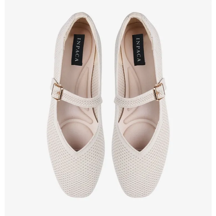 Maia Flatshoes in Cream sold by INPACA product image thumbnail 3