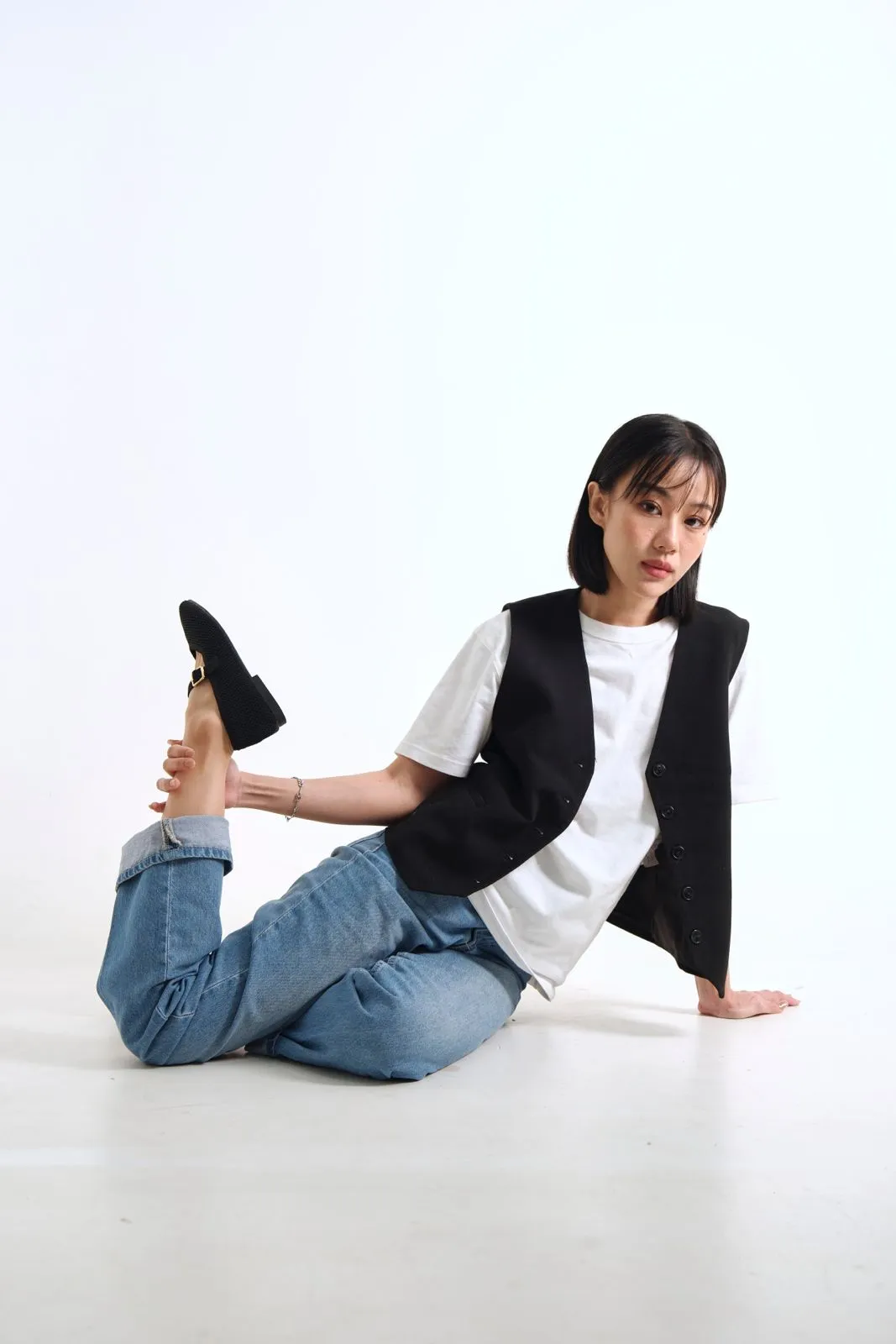 Maia Flatshoes in Black sold by INPACA product image thumbnail 4