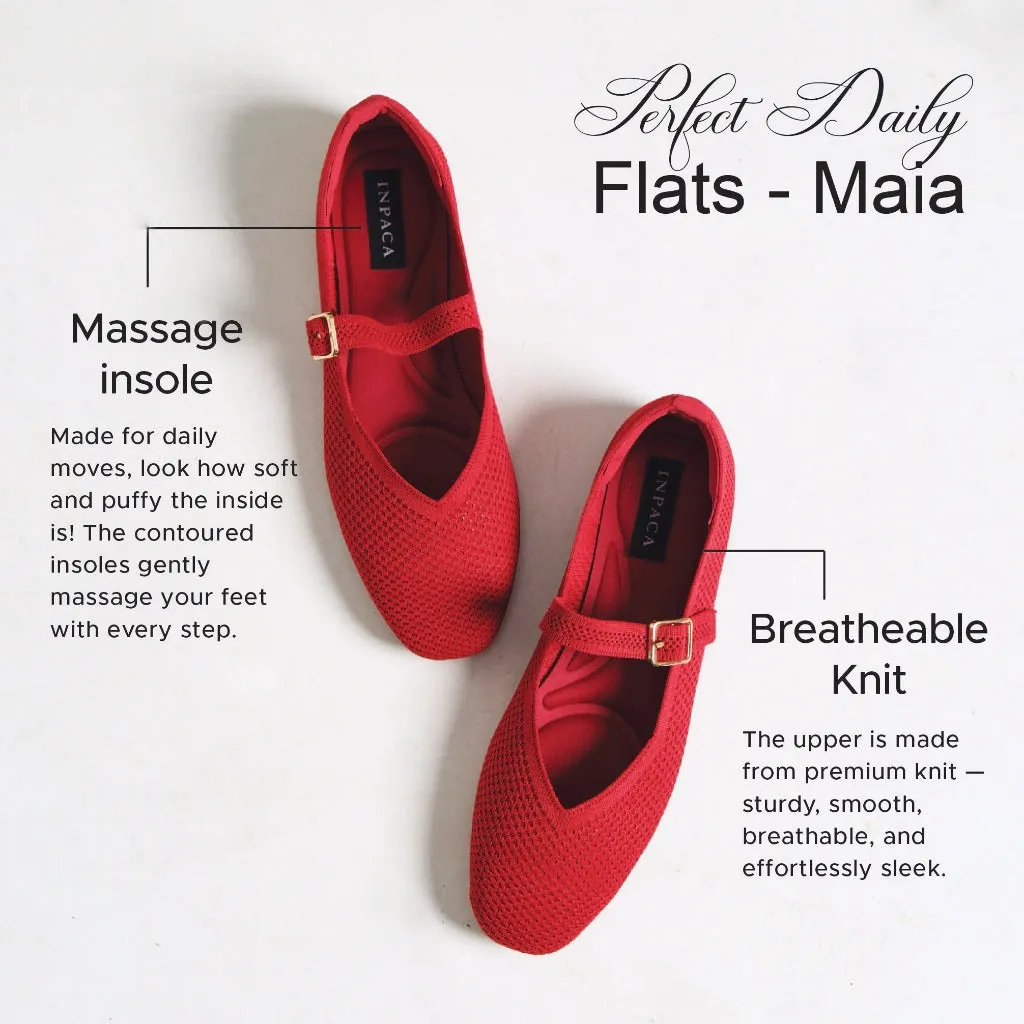 Maia Flatshoes in Red sold by INPACA product image thumbnail 4