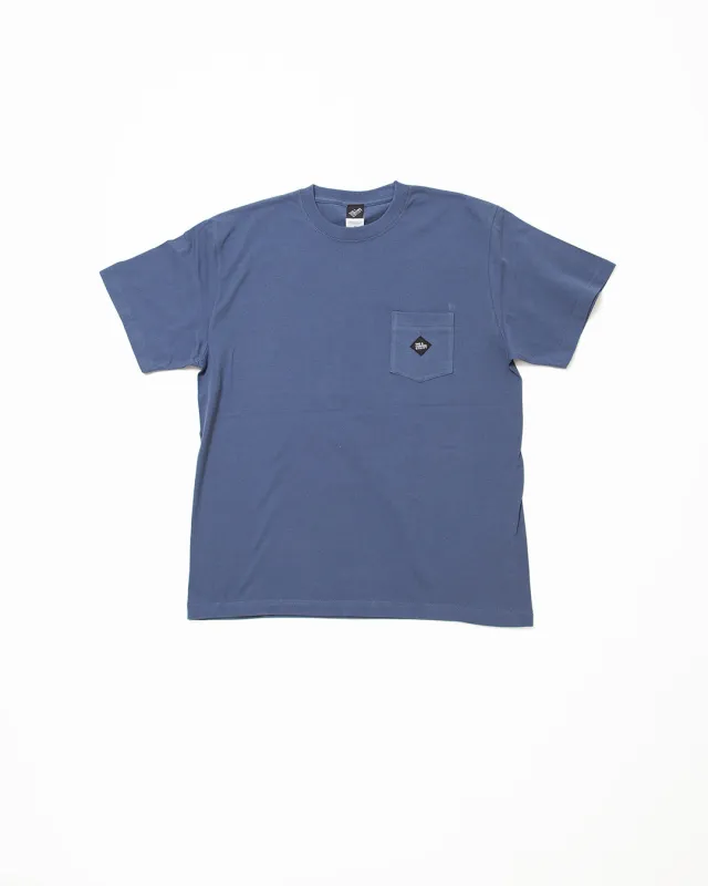 CT033 - LABEL POCKET TEE / Hazy Navy sold by The Corona Utility