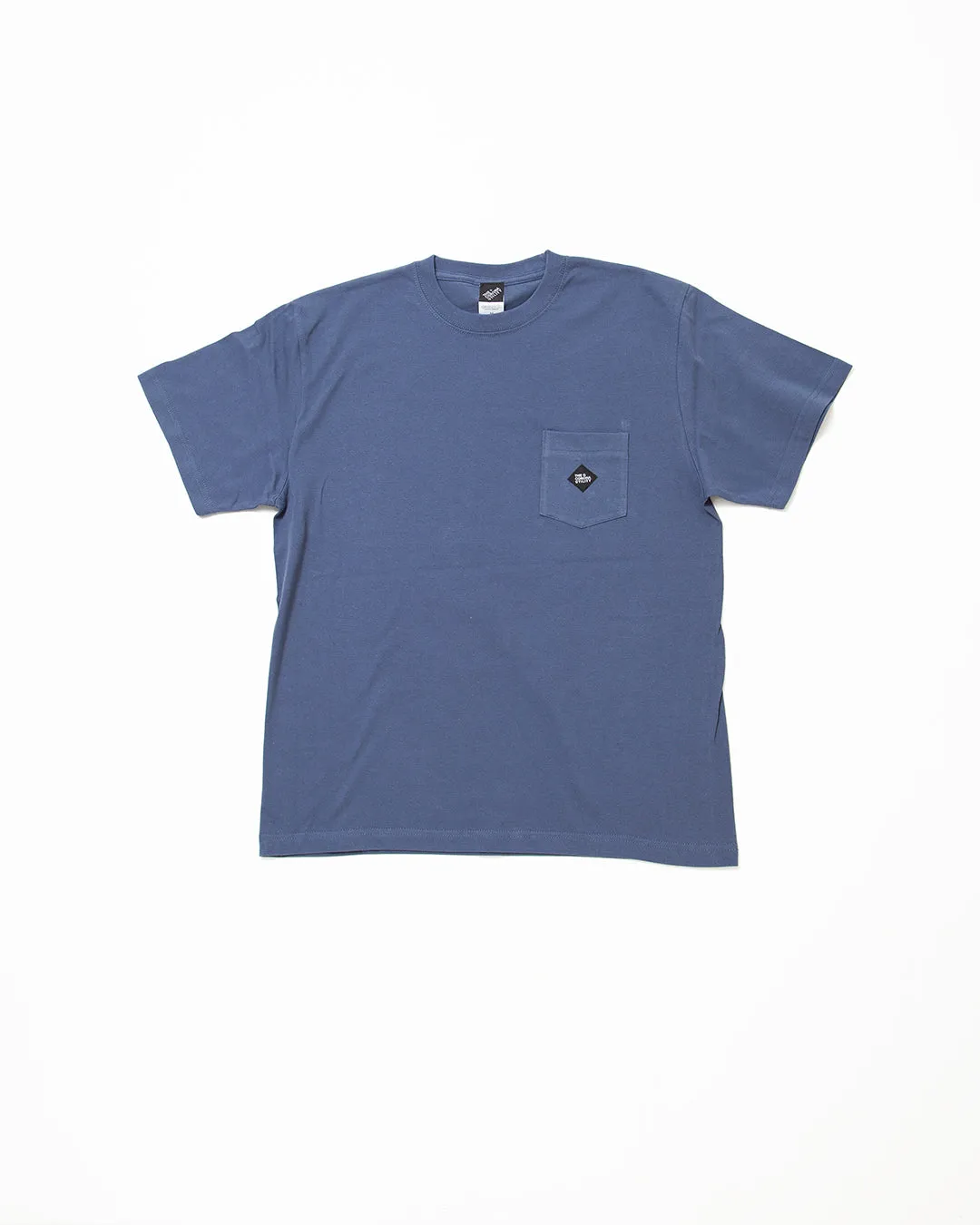 CT033 - LABEL POCKET TEE / Hazy Navy sold by The Corona Utility