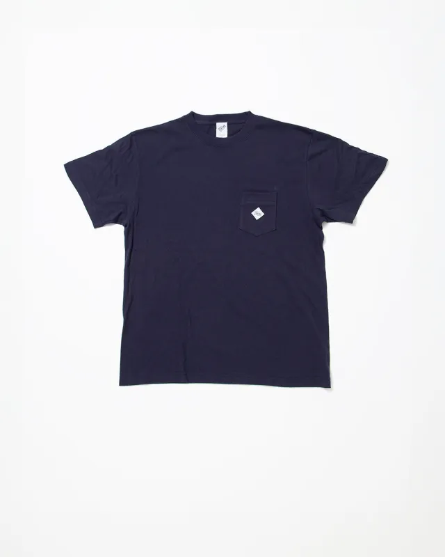 CT033 - LABEL POCKET TEE / Navy sold by The Corona Utility