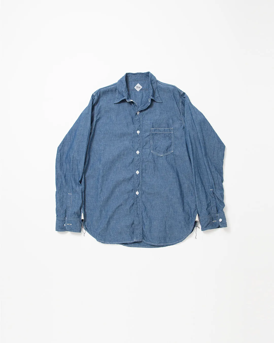 CS001 - NAVY 1POCKET SHIRT / Blue Chambray sold by The Corona Utility