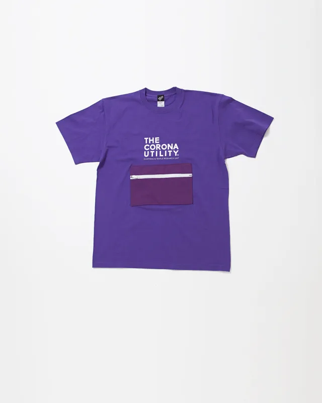 CT023・"BEACH ESSENTIAL" PACKABLE TEE / Violet sold by The Corona Utility