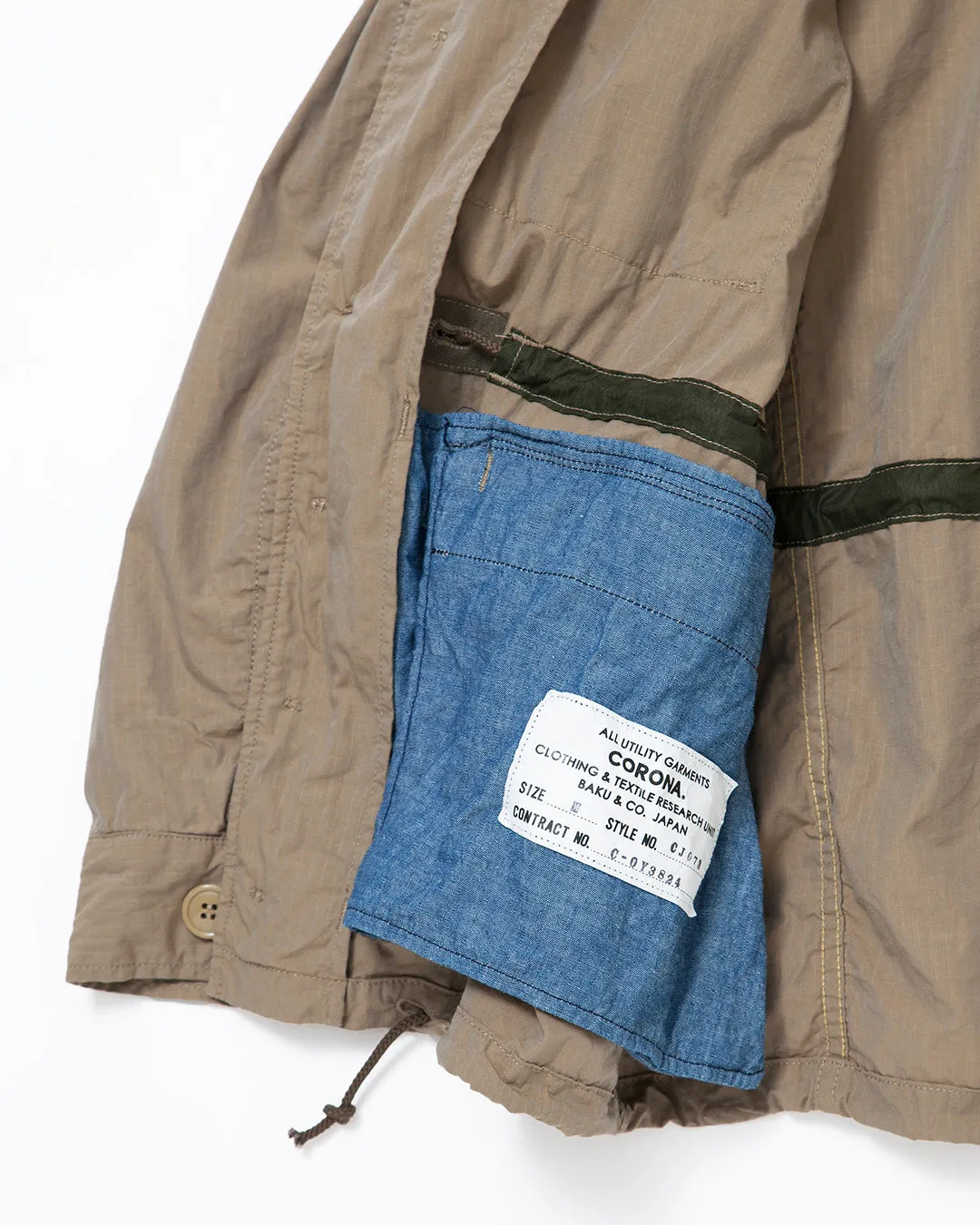 CJ073 - CORONA・M-43 FIELD JACKET / Khaki sold by The Corona Utility product image thumbnail 5