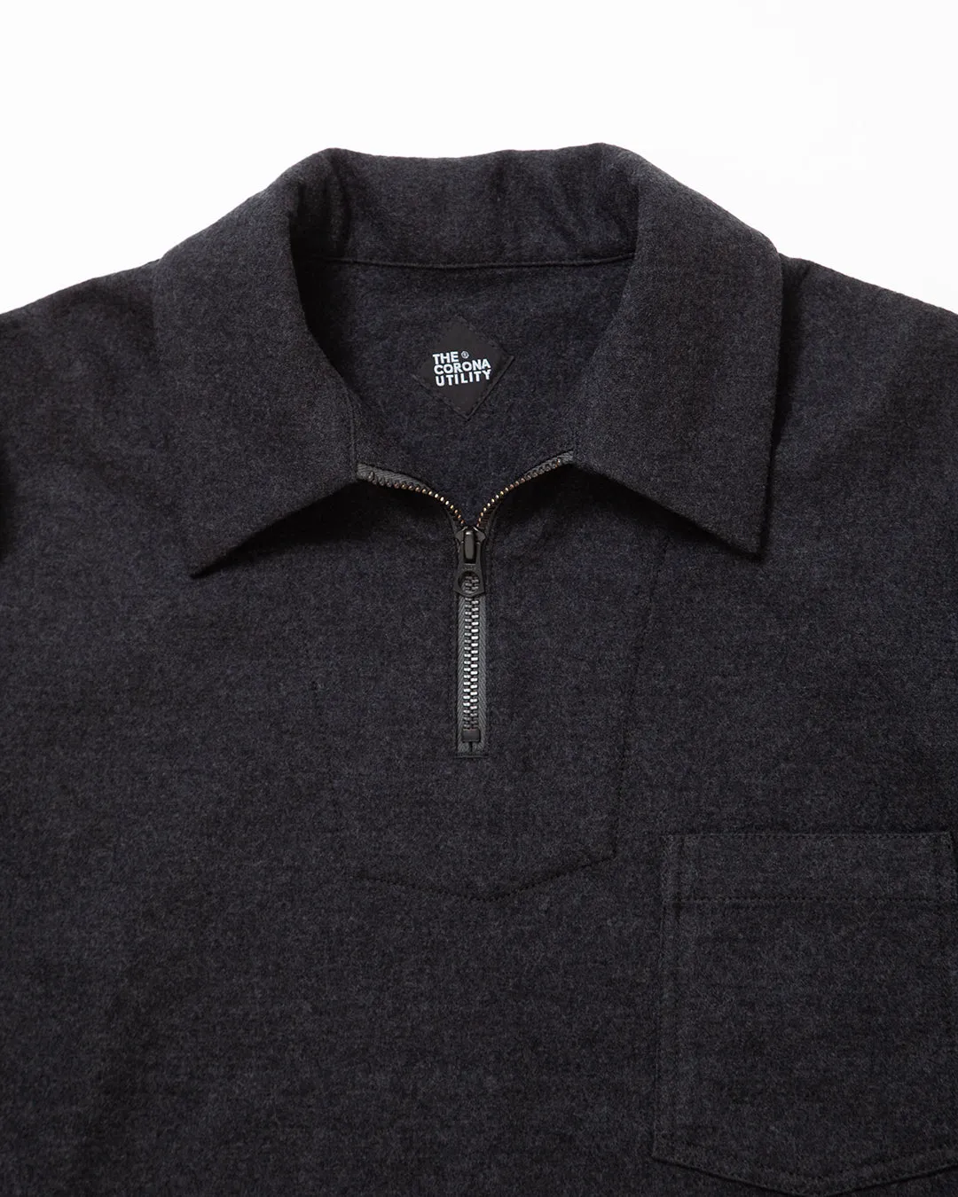 CSJ006 - CORONA・HALF ZIP SAILOR JACKET / Top Charcoal sold by The Corona Utility product image thumbnail 3