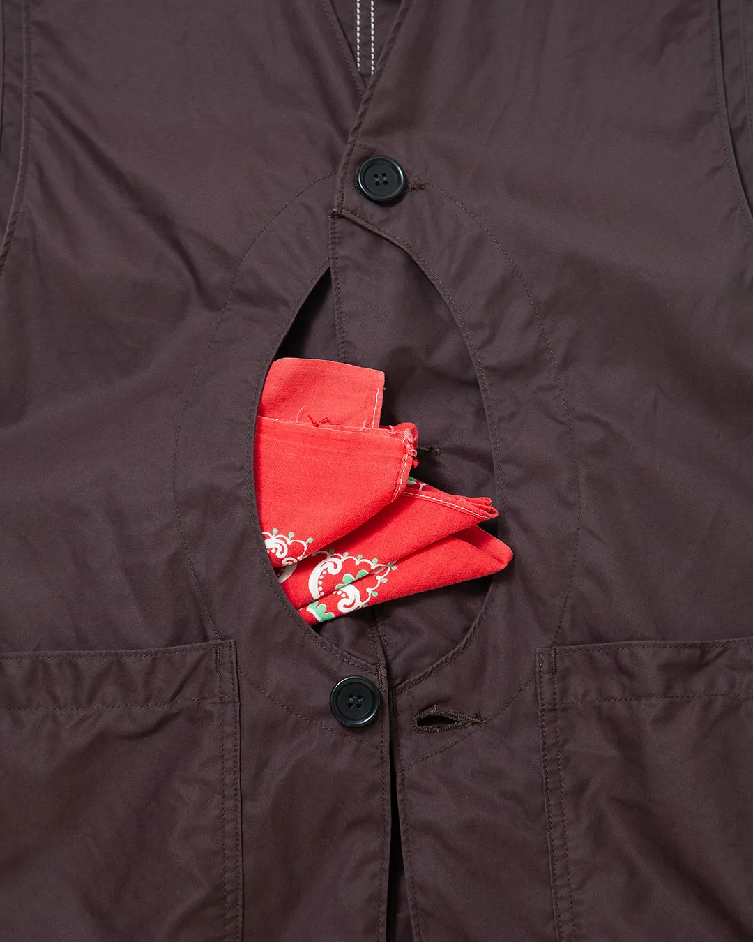 CV002 - CORONA・GAME VEST / Dark Brown sold by The Corona Utility product image thumbnail 3