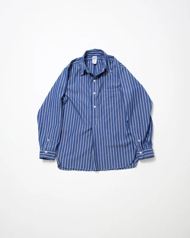 CS005 - W.C.W SHIRT PULLOVER / Blue × White made by The Corona Utility