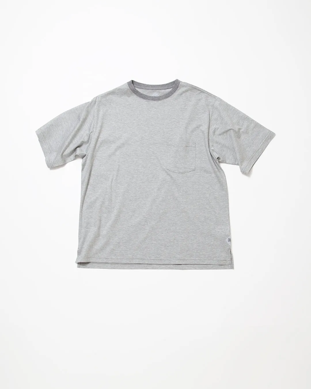 CC010 - BASIC POCKET TEE / Top Grey × White sold by The Corona Utility