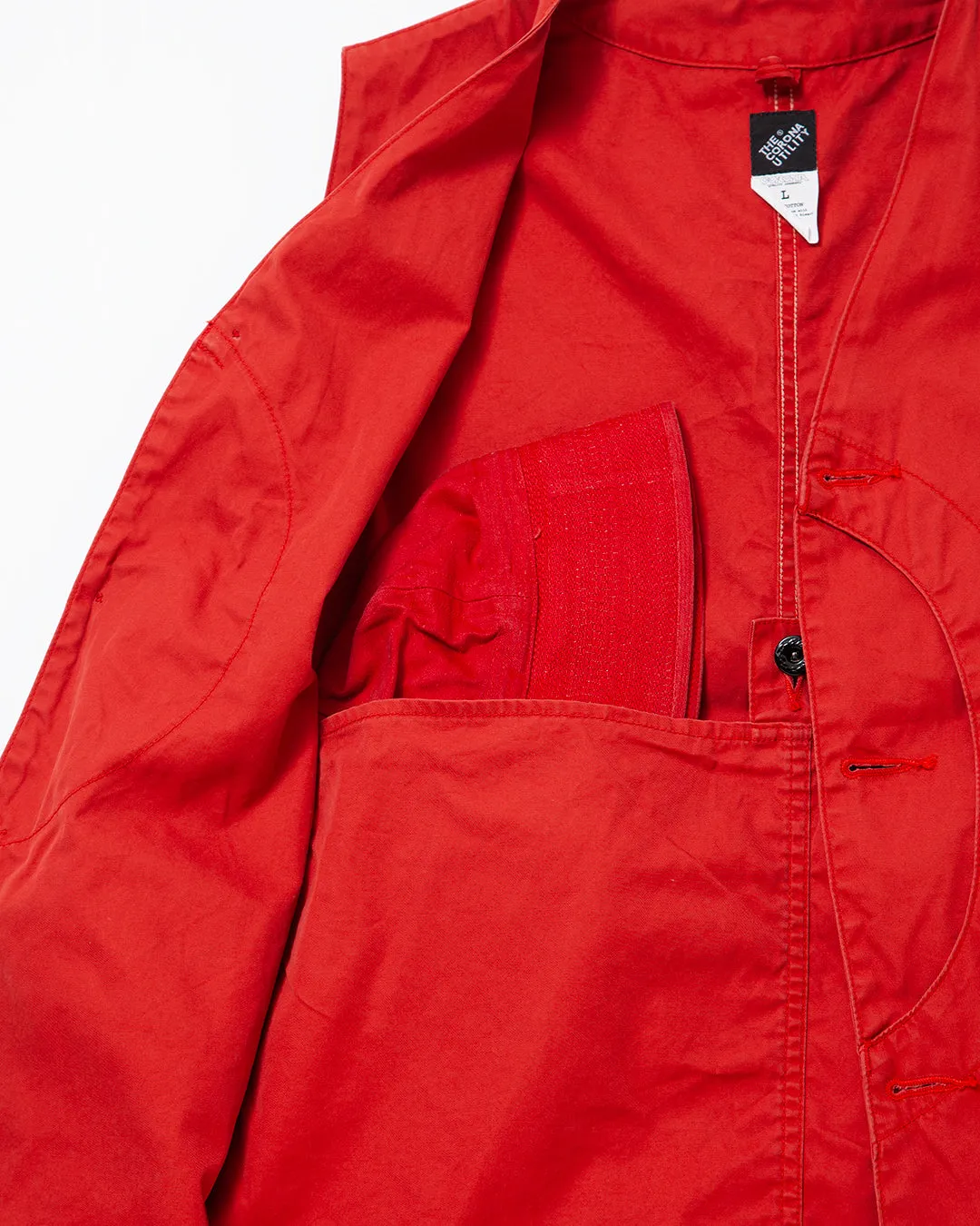 CV002 - CORONA・GAME VEST / Red w/ Bio-wash sold by The Corona Utility product image thumbnail 4