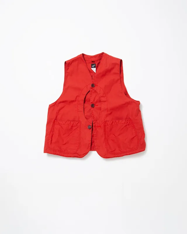 CV002 - CORONA・GAME VEST / Red w/ Bio-wash made by The Corona Utility