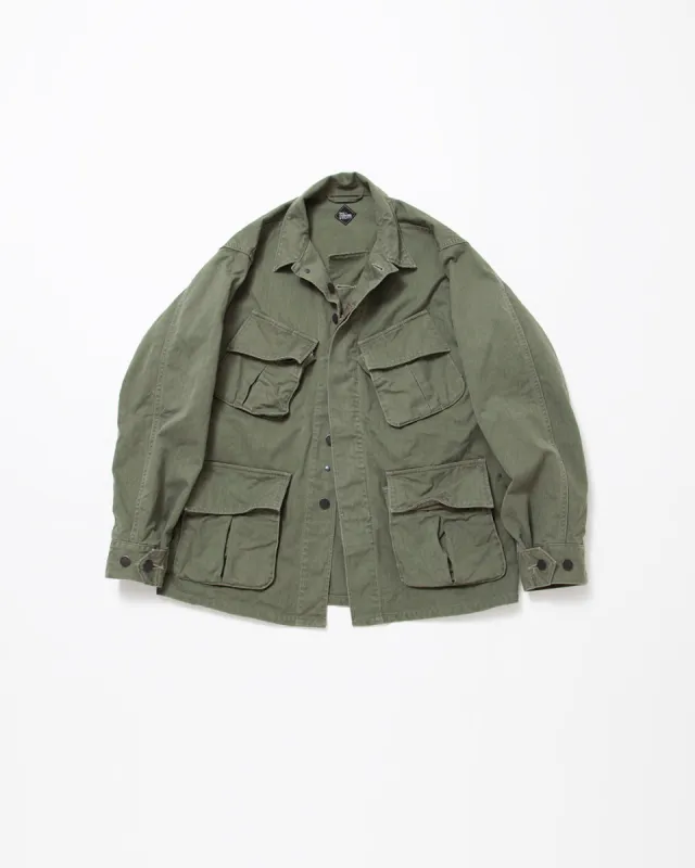 CJ096 - CORONA・JUNGLE JACKET / Light OG w/Bio-wash sold by The Corona Utility
