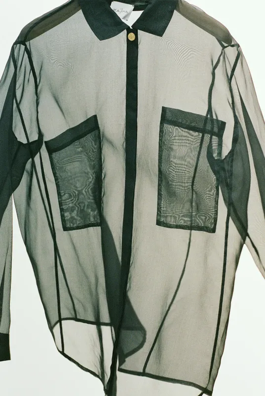 BARREA organza shirt sold by Le Kasha