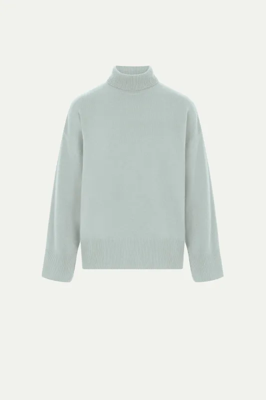 SUEDE cashmere sweater made by Le Kasha