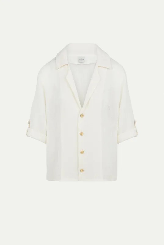 MINQAR linen shirt made by Le Kasha