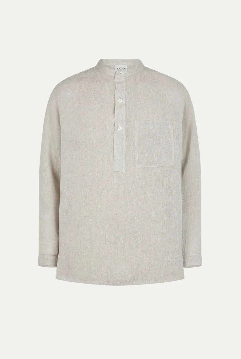 AMASA linen tunic shirt sold by Le Kasha product image thumbnail 2