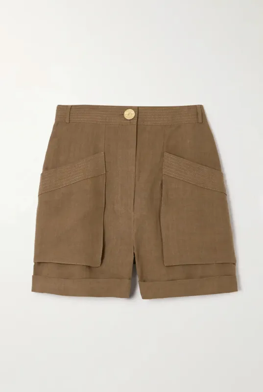 ASHRAF linen short sold by Le Kasha