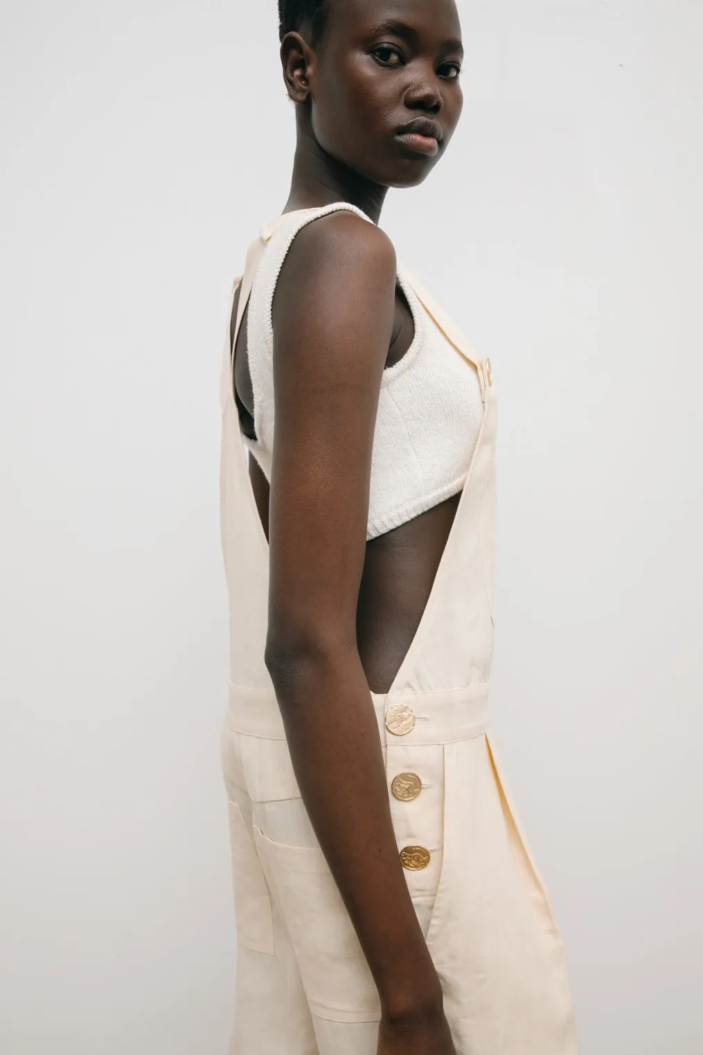 SHARANI linen jumpsuit sold by Le Kasha product image thumbnail 4