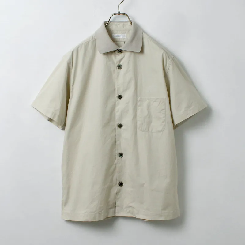 FUJITO / Rib-Collar Ripstop Shirt made by Fujito