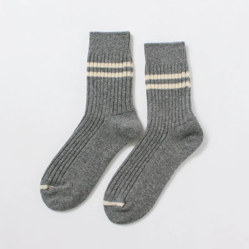 ROTOTO / Merino Lambswool Striped Socks made by ROTOTO
