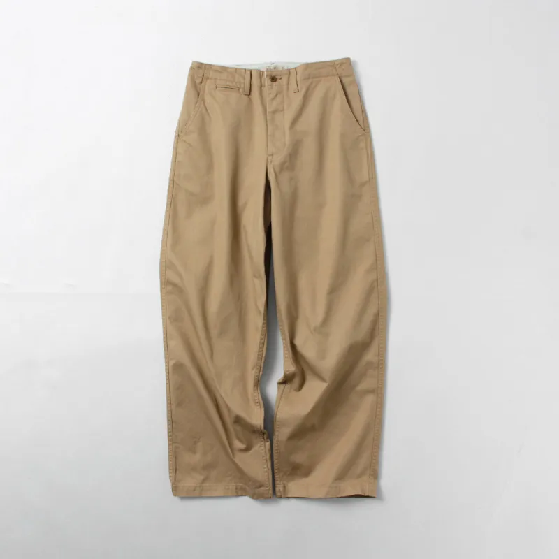JAPAN BLUE JEANS / Premium High Count Wide Chino Pants made by Japan Blue Jeans